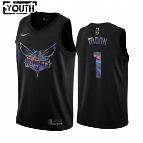 Canotte Bambino Charlotte Hornets Malik Monk 1 Iridescent HWC Collection Swingman